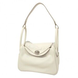 Hermes Lindy 26 Verso Swift Handbag, Gris Perle Meyer, B Stamp, 2-way bag for...